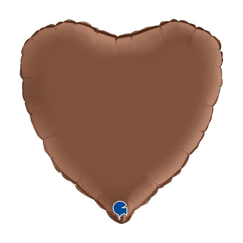 Balão foil 18" coração chocolate
