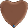 Balão foil 18" coração chocolate