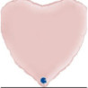 Balão Foil 18" Coração Rosa Pastel