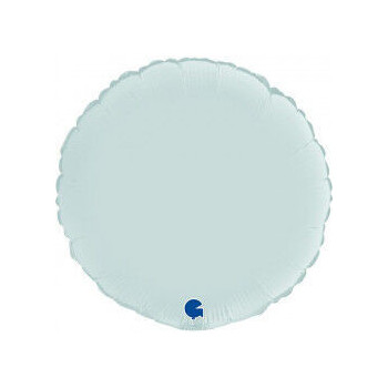 Balão Foil Circulo 18" Azul pastel