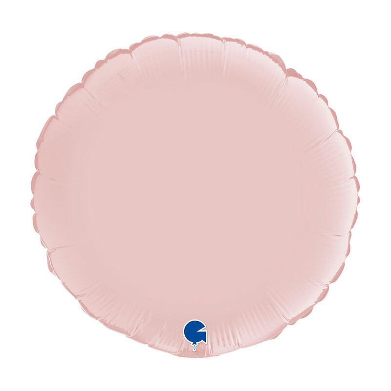 Balão Foil Circulo 18" Rosa Pastel
