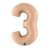 Balão Foil Nº3 Nude