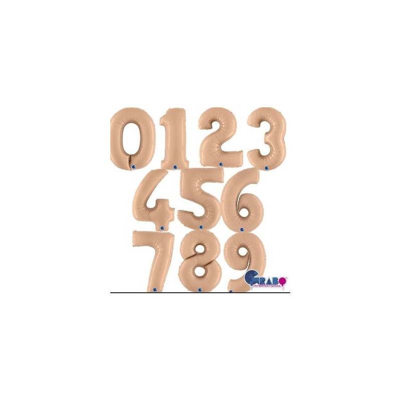 Balão Foil Nº4 Nude