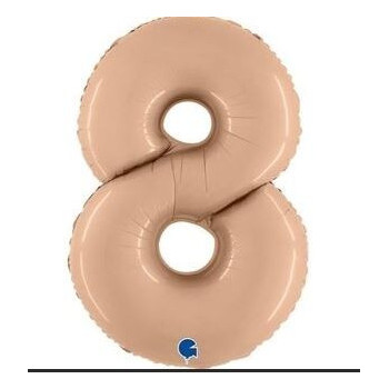 Balão Foil Nº8 Nude