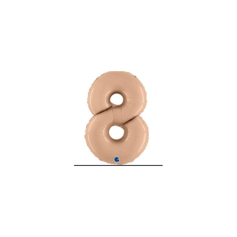 Balão Foil Nº8 Nude