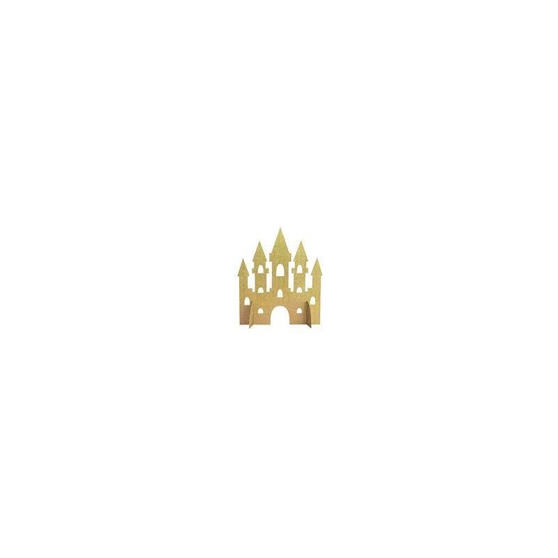 Centro de mesa castelo dourado 35,5cm