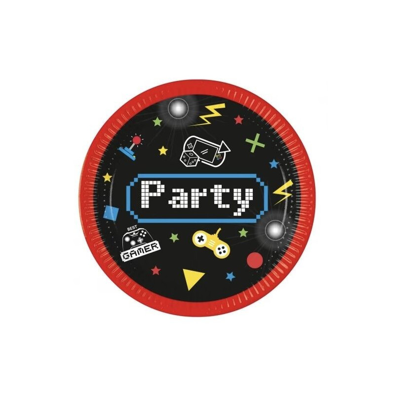 8 pratos 23cm - Gaming
