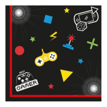 20 Guardanapos 33x33cm - Gaming