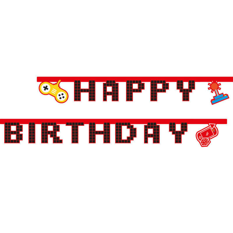 Banner Happy Birthday - Gaming