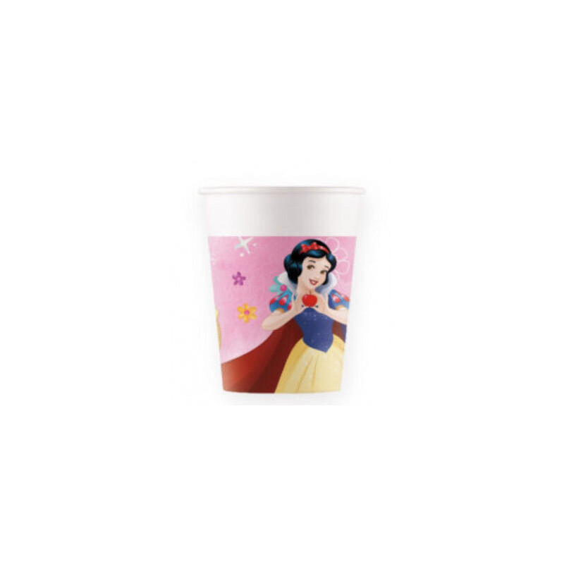 8 Copos 200ml - Princesas