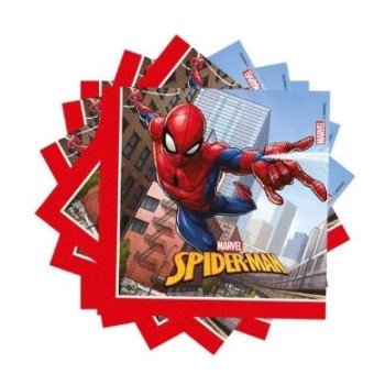 20 Guardanapos 33x33 - Homem aranha