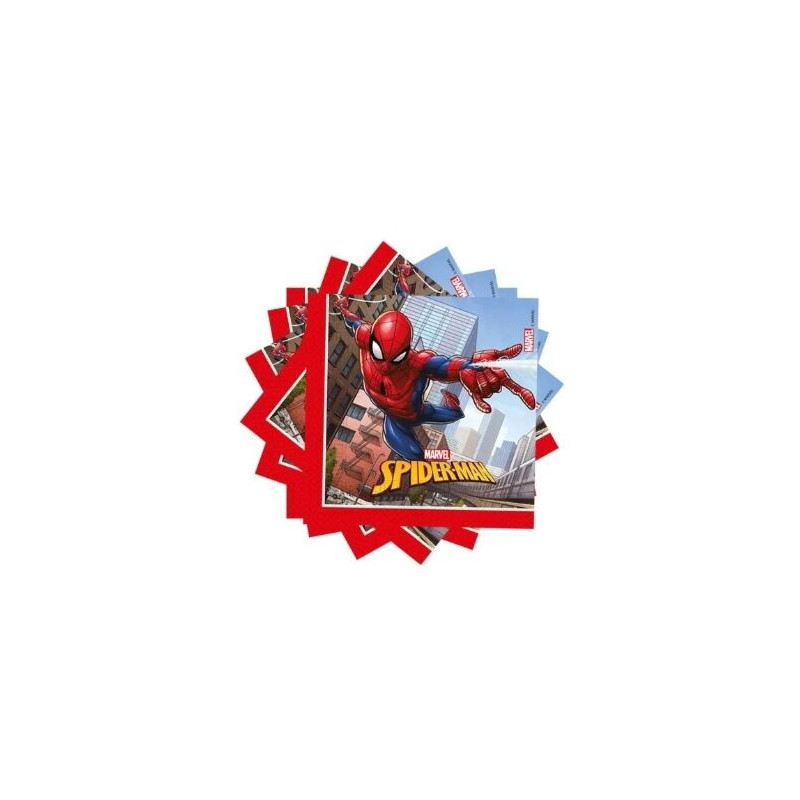 20 Guardanapos 33x33 - Homem aranha