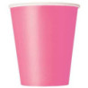 8 Copos Hot Pink , 270ml