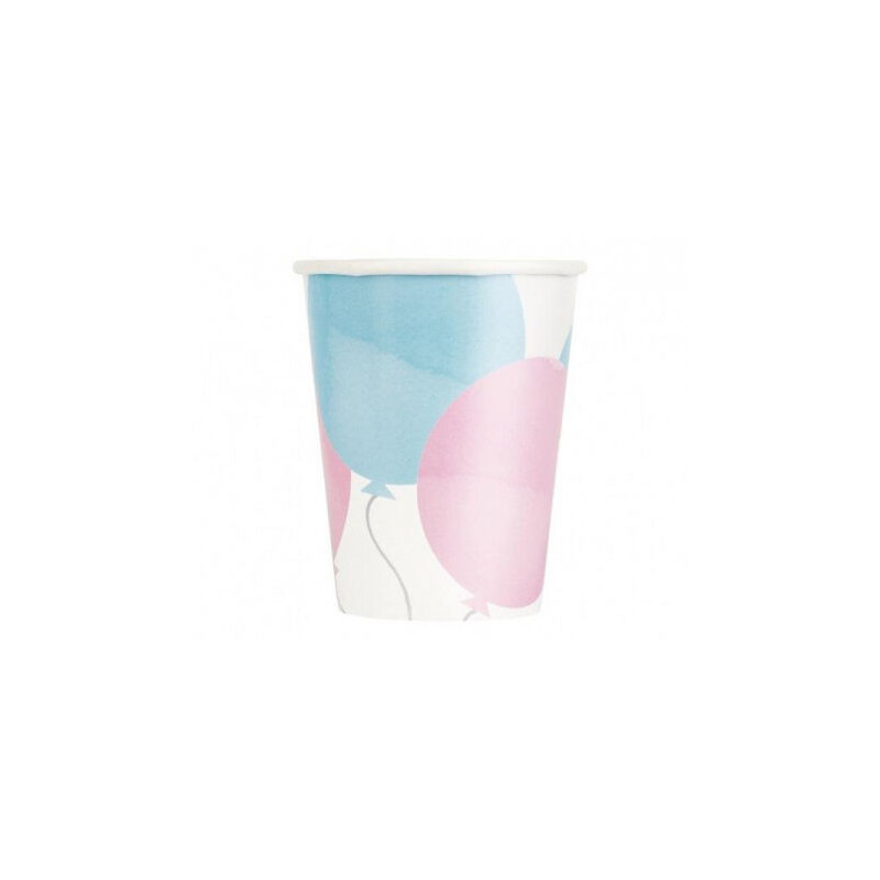 8 Copos Gender Reveal ,255ml