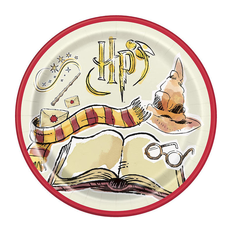 8 Pratos 23cm Harry Potter