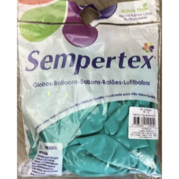 50 Balões 12" Fashion , Aquamarine