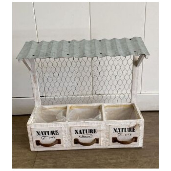 Jardineira Nature Metal 35x31x12cm