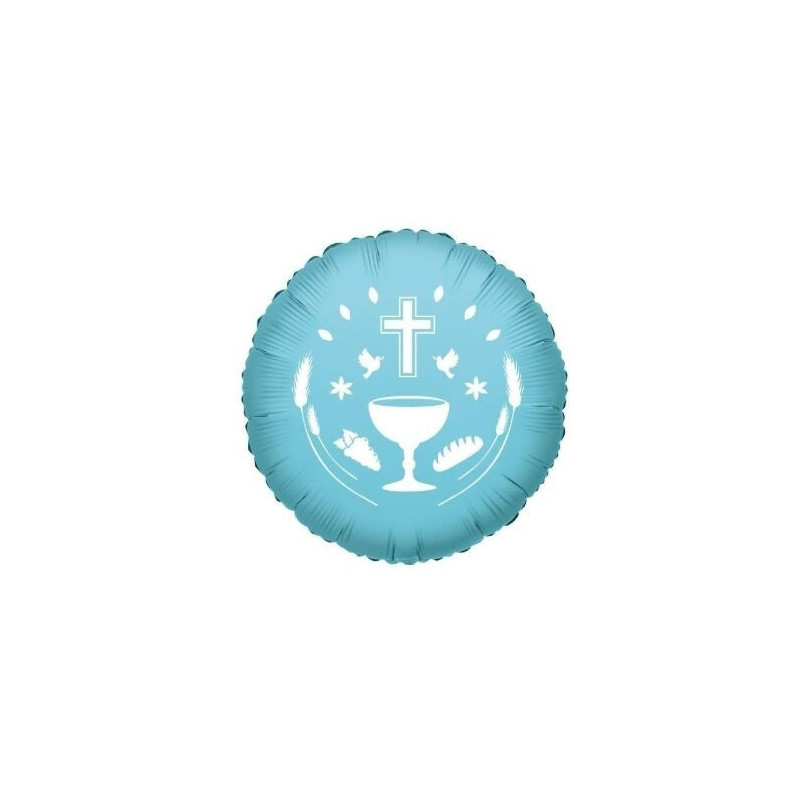 Balão Foil 18 Comunhão Céu Azul
