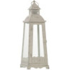 Portavelas metal branco 15x15x46