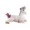 Unicornio deitado Rosa