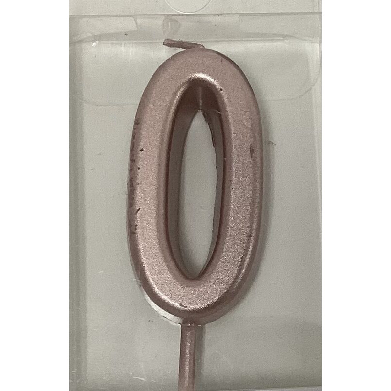 Vela 4,5 cm rose gold nº 0