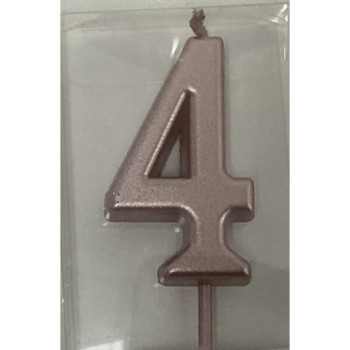 Vela 4,5 cm rose gold nº 4