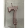 Vela 4,5 cm rose gold nº 7