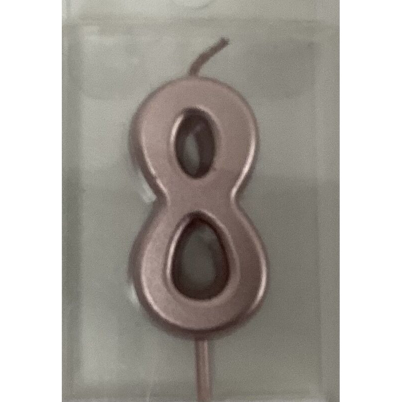 Vela 4,5 cm rose gold nº 8