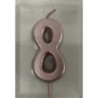 Vela 4,5 cm rose gold nº 8