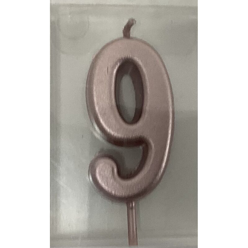 Vela 4,5 cm rose gold nº 9