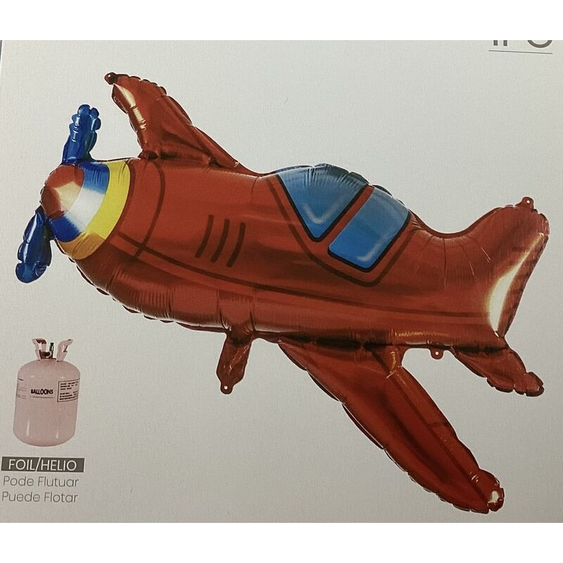 Balão foil avião 96 cm 38 polegadas