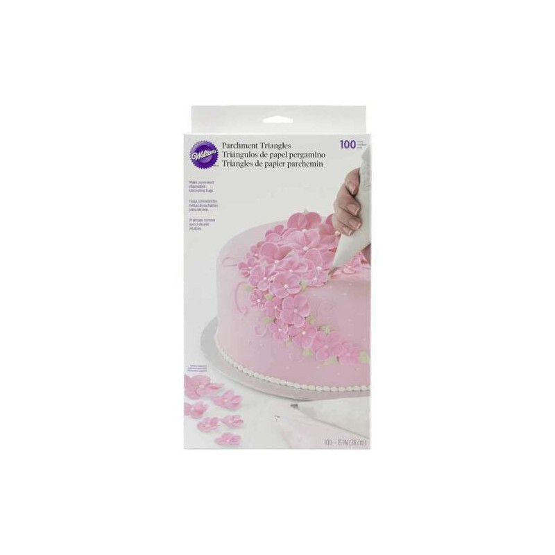 Wilton - 100 triangulos de papel vegetal
