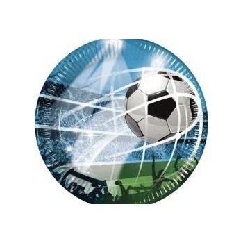 8 pratos 23 cm Futebol  - (wm)