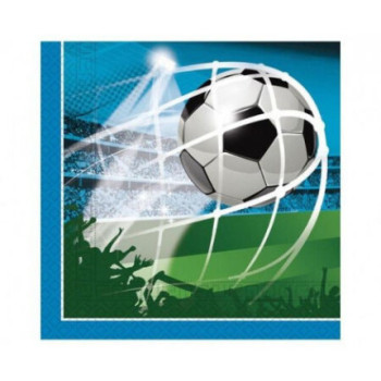 20 guardanapos 33x33cm Futebol
