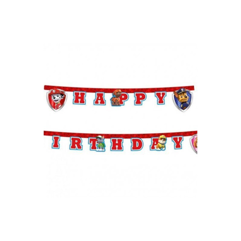 Banner Happy Birthday Paw Patrol 2m