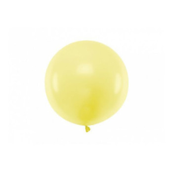 Balão latex 60cm pastel light yellow