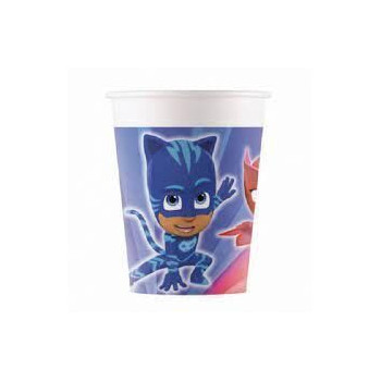 8 Copos Papel 200ml - Pj Masks