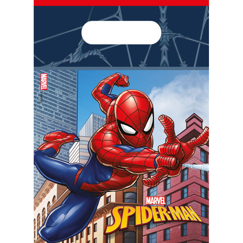 6 Saquinhos Oferta Homem Aranha Crime Fighter
