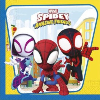 20 Guardanapos 33x33 cm Spidey