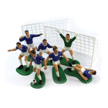 Decoração Jogo Futebol jogadores azuis