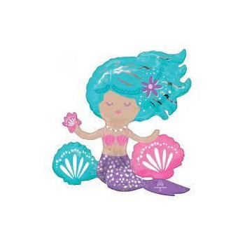 Balão Sitter sereia (45x43)cm