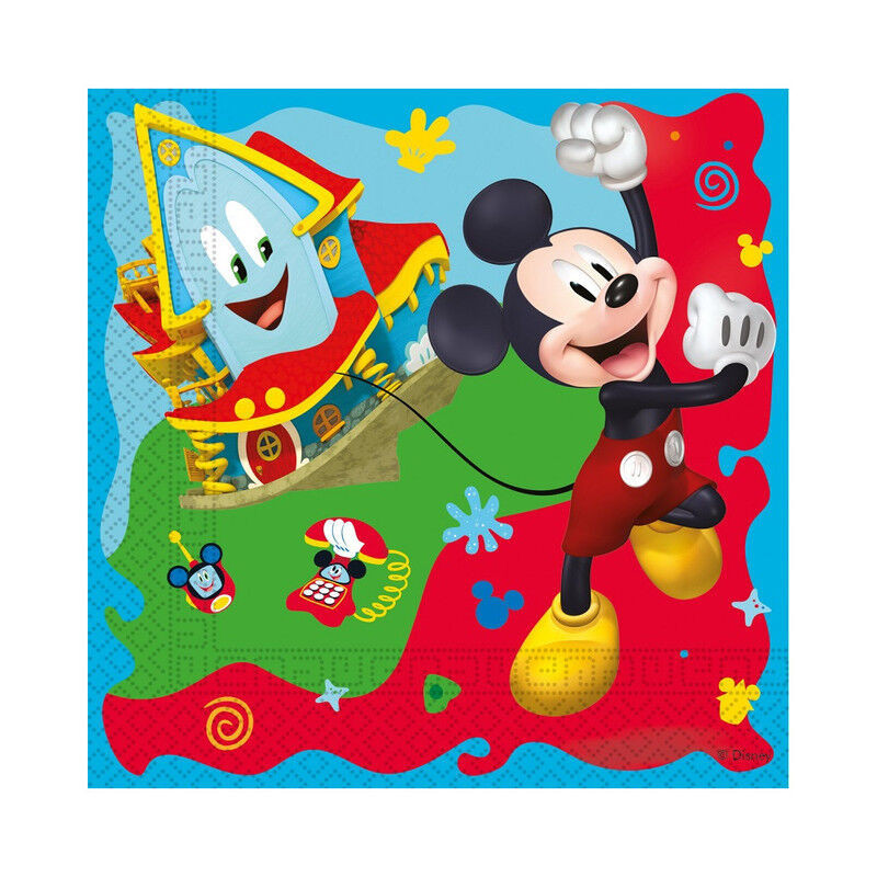 20 guardanapos 33x33cm Michey Rock the House