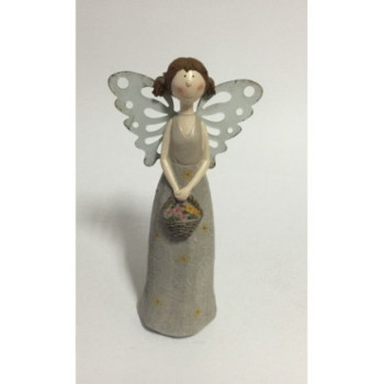 Figura Resina Anjo 14x8.5x28.5 cm