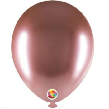 10 balões latex Balloonia rose gold brilhante 5" 13cm