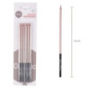 6 velas 15 cm rose gold e preto