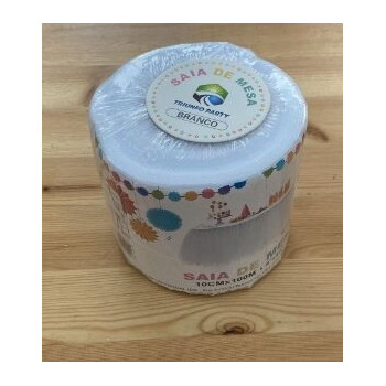 Rolo de Tule branco 10cm x 100m