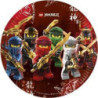 8 pratos 23 cm Lego Ninjago