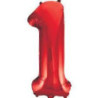 Balão nº1 vermelho 86,5cm