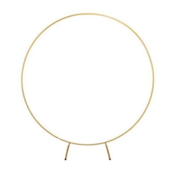 Arco de balões metal dourado 2 metros
