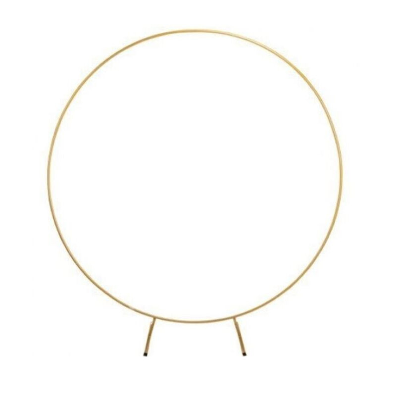 Arco de balões metal dourado 2 metros